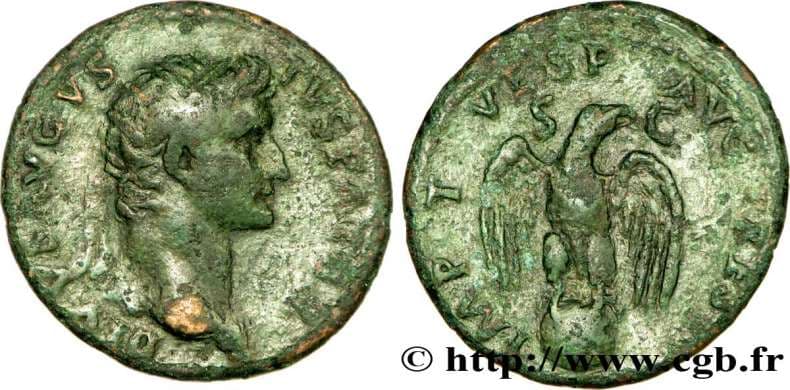 RIC 458 [titus] Augustus AE As, restoration issue by Titus