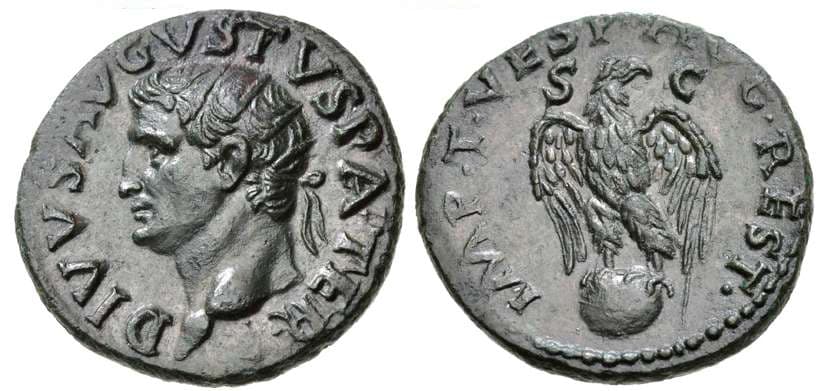 RIC 460[titus] Augustus AE As