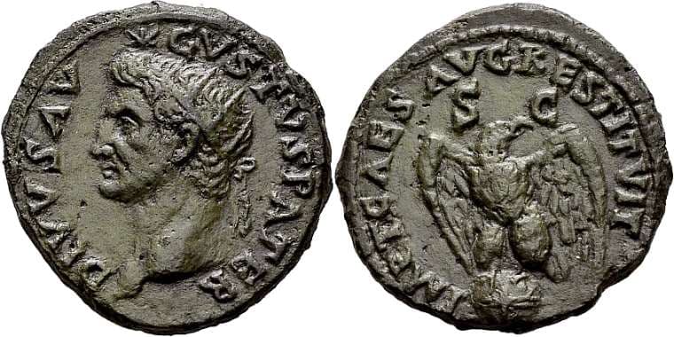RIC 462[ titus] Augustus AE As, restoration issue by Titus