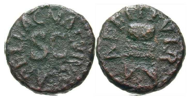 RIC 466 Augustus AE quadrans