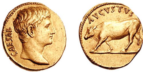 RIC 538 Sear 1577 Augustus AV Aureus