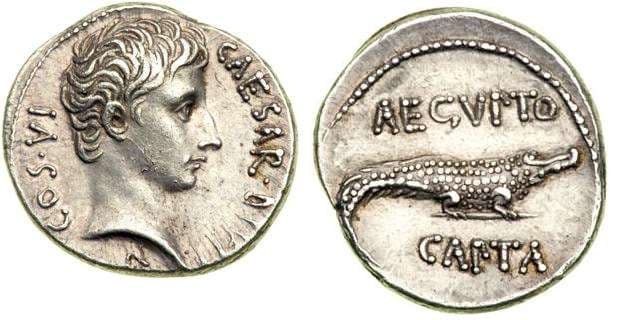 RIC 545 Sear 1565 Octavian Denarius