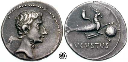 RIC 547a Augustus AR Denarius
