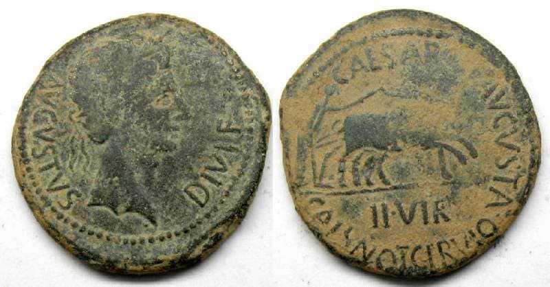 Caesaraugusta RPC 306 Augustus, AE As of Caesaraugusta, Spain, 29