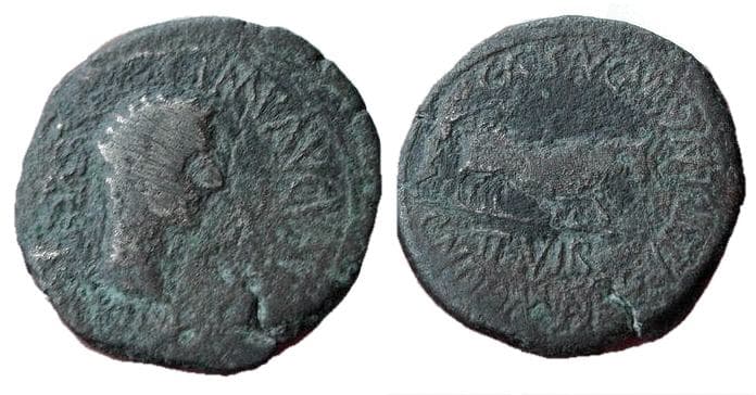 Caesaraugusta RPC 320 Augustus, Caesaraugusta, Tarraconensis (Spain), AE29