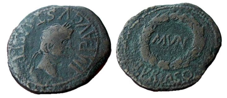 Turiasu RPC 405 Augustus, Turiasu, Tarraconensis (Spain), AE28