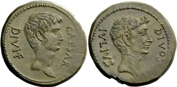 Gaul RPC 620 Octavian and Divus Julius Caesar