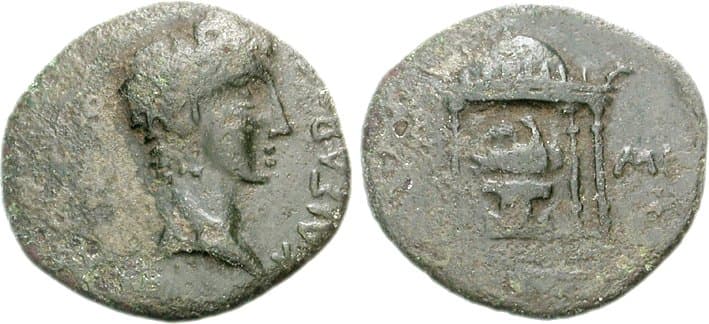 Tomis RPC 1823A Augustus AE19 of Tomis, Moesia Inferior