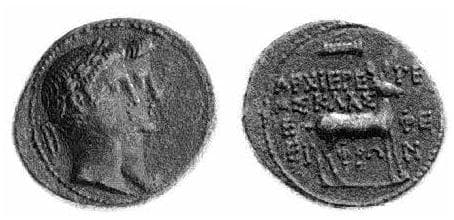 Ephesos RPC 2591 Augustus and Livia, AE21 of Ephesos, Ionia