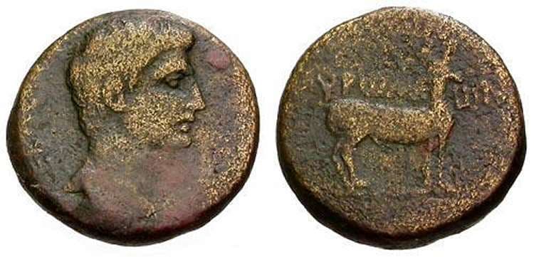 Euromus RPC 2798 Augustus AE17 of Euromus, Caria