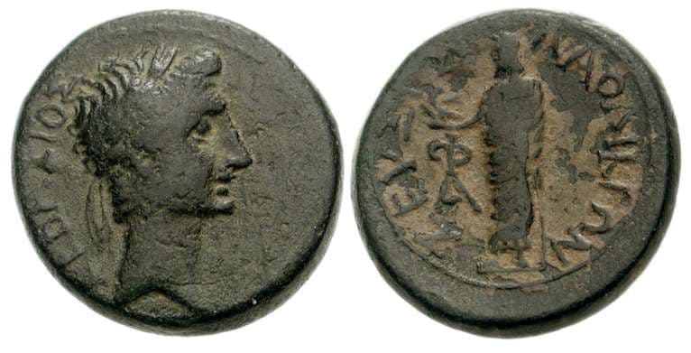 Laodikeia RPC 2893 Augustus, Laodikeia, Phrygia, AE18