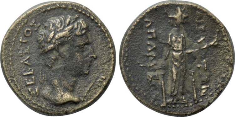 Apameia RPC 3128 Augustus, AE17 of Apameia, Phrygia