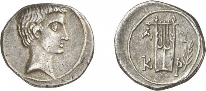 Kragos RPC 3307 Augustus, AR drachm of Lycian League, 27-20 BC
