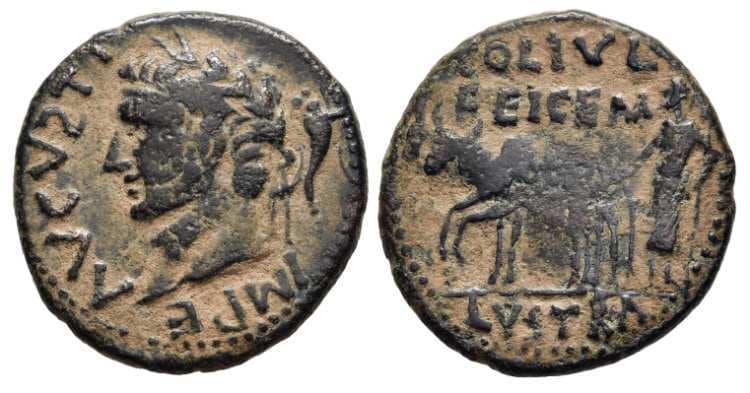 Lystra RPC 3538 Augustus, AE26 of Lystra, Lycaonia