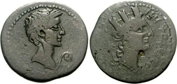 Oea RPC 828 Augustus, AE29 of Oea, Syrtica