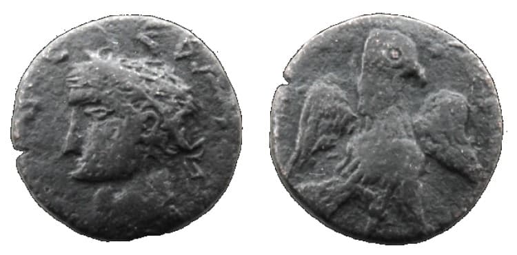 Tyra RPC S2-I-1947B Augustus, AE24 of Tyra, Sarmatia