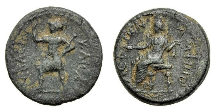 Amphipolis Varbanov 3128 Augustus, AE25 of Amphipolis, Macedonia