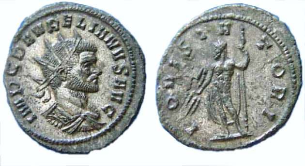 Horvath 32 RIC 268 var Aurelian, AE antoninianus
