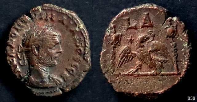 Alexandria Milne 4393 Aurelian, Billon tetradrachm of Alexandria, Egypt