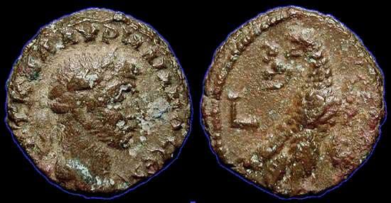 Alexandria Milne 4417 Aurelian, AE tetradrachm of Alexandria, Egypt