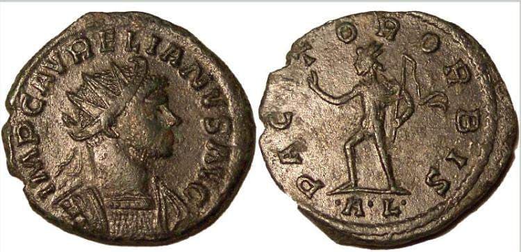 RIC 6 var Aurelian, AE antononianus, Lyons