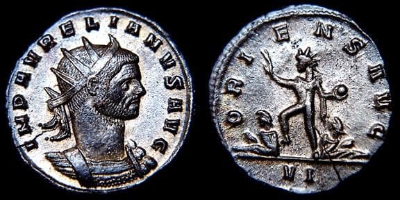 RIC 62, VI Aurelian plated AE Antoninianus