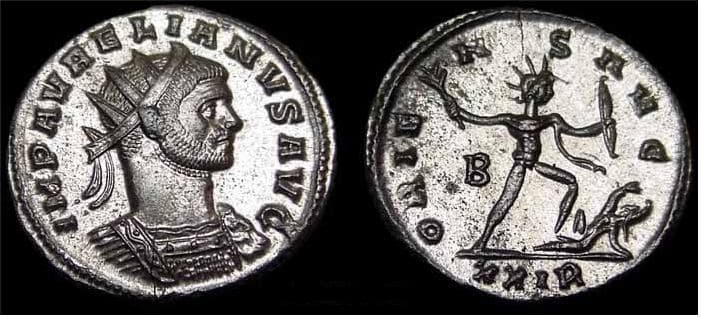 RIC 64, B Aurelian AE Antoninianus