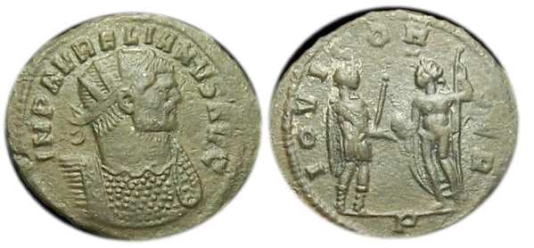 RIC 129, P Aurelian AE Antonininus
