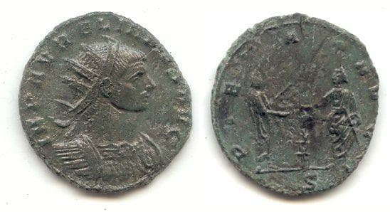 RIC 138, S Aurelian AE Antoninianus