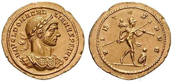 RIC 182 var (1) Aurelian AV Aureus