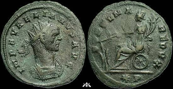 RIC 220 Aurelian plated AE Antoninianus