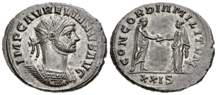 RIC 244, XXIS Aurelian AE Antoninianus