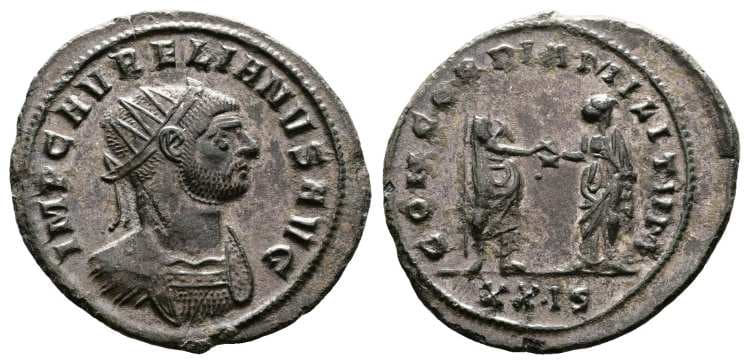 RIC 244 XX dot IS Aurelian AE Antoninianus
