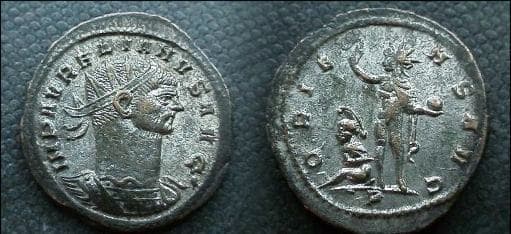 RIC 247 Aurelian plated AE Antoninianus