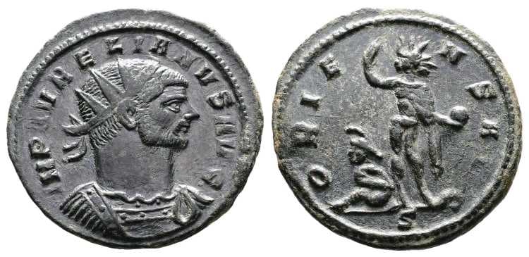 RIC 247 Sol type 2 Aurelian, AE antoninianus
