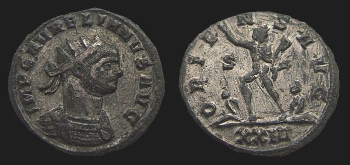 RIC 255, S Aurelian, plated antoninianus, Siscia
