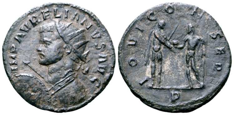 RIC 260 RB,SPF,SH left Aurelian AE antoninianus