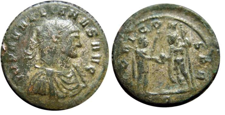 RIC 260 var (3) Aurelian AE antoninianus