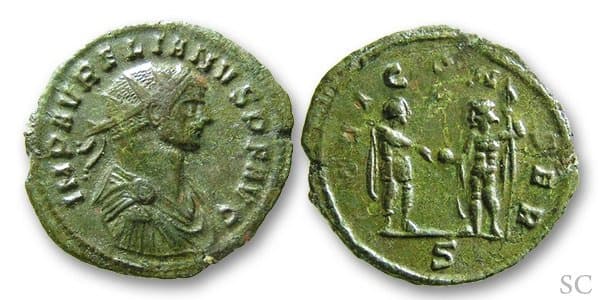 RIC 262, S Aurelian AE antoninianus