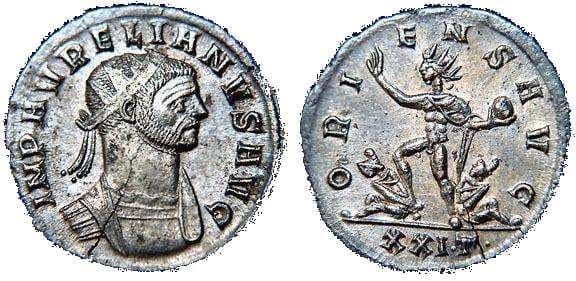 RIC 279, dot T dot Aurelian Antoninianus