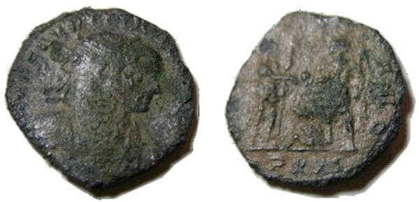 Goebl 255d3 RIC 283 var (1) Aurelian AE Antoninianus
