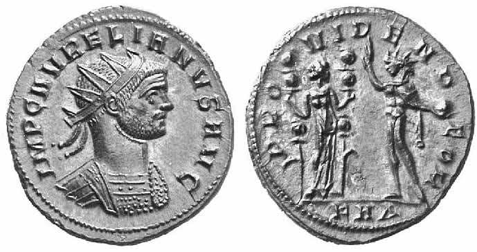 RIC 284, Δ Aurelian AE Antoninianus, Serdica