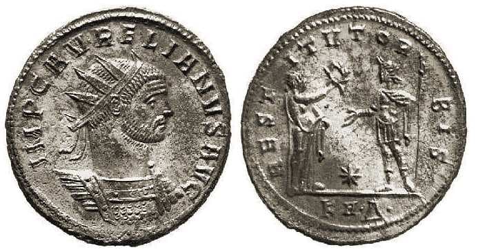RIC 288, Δ Aurelian AE Antoninianus