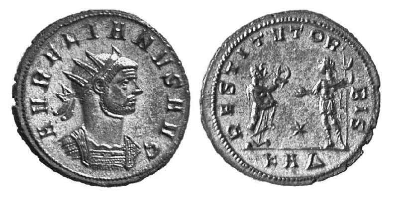 RIC 290, KAΔ Aurelian AE Antoninianus