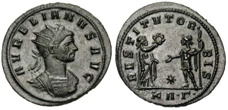 RIC 290, dot Γ dot Aurelian AE Antoninianus