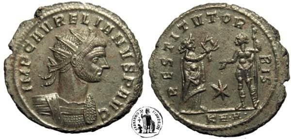RIC 296 var (2) Aurelian, AE antoninianus, Serdica