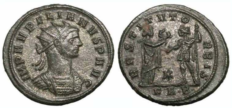 RIC 298, B Aurelian AE Antoninianus