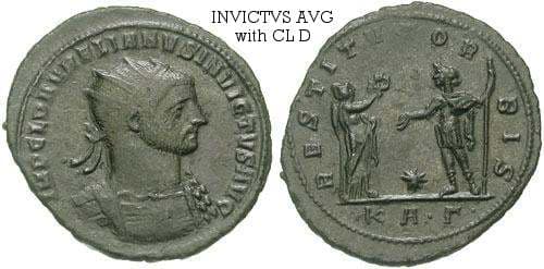 RIC 301var (2) Aurelian AE Antoninianus