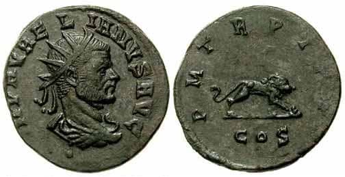 RIC 325 var Aurelian, AE Antoninianus, Cyzicus