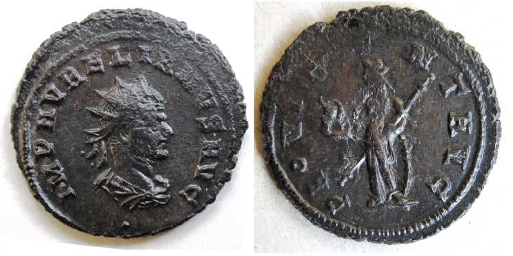 RIC 335 Aurelian AE Antoninianus, Cyzicus mint, 22